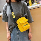 Canvas Small Square Bag Handbag Style Student Versatile Women's Bag Shoulder Bag