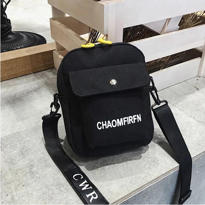 Canvas Small Square Bag Handbag Style Student Versatile Women's Bag Shoulder Bag