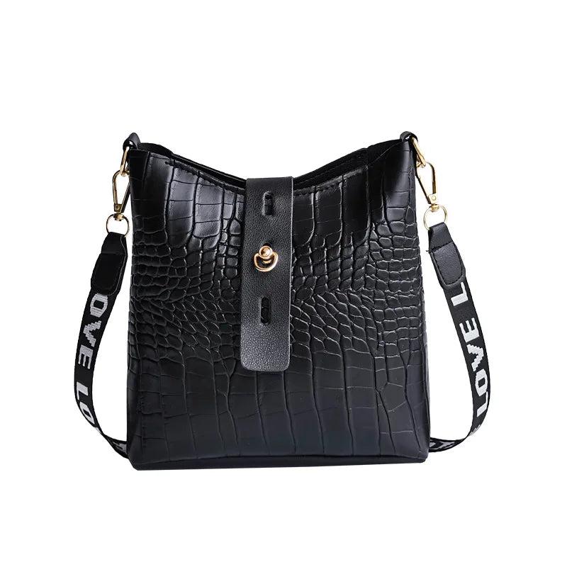 Crocodile Messenger Bags Ladies Handbags Bucket Bag