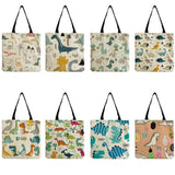Women's Dinosaur Print Totebag Shoulder Bag