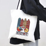 Amsterdam Canal Women Canvas Shoulder Bag Tote Eco Shopper