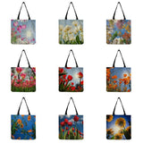 Floral Botanical Print Shoulder Bag Women's Handbag