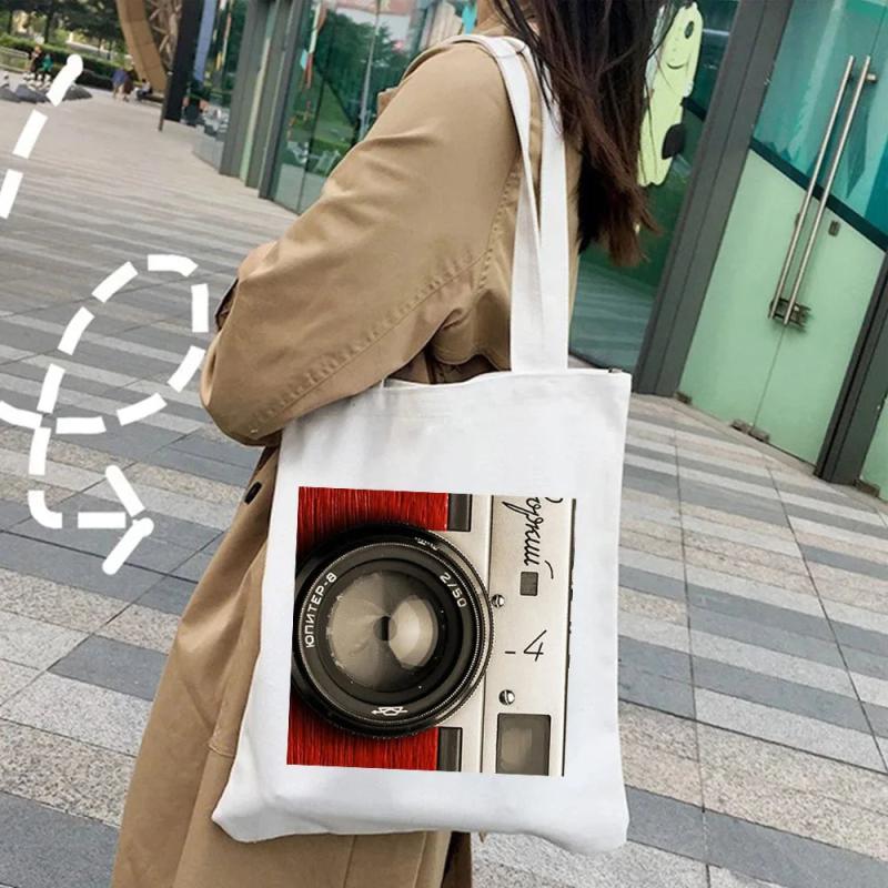 Vintage Retro Camera Photographer Women Shoulder Bag Eco Tote