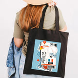 Travel Canvas Shoulder Bag - Moscow Paris York Rome Tokyo London