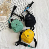 Female Small Crossbody Student Shoulder Messenger Bag Canvas Handbag