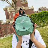 Female Small Crossbody Student Shoulder Messenger Bag Canvas Handbag