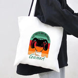 Game Remote Controller Gamer Shoulder Bag Harajuku Handbag Tote Eco Shopper