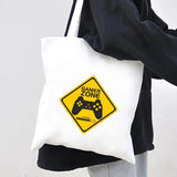 Game Remote Controller Gamer Shoulder Bag Harajuku Handbag Tote Eco Shopper