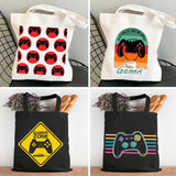 Game Remote Controller Gamer Shoulder Bag Harajuku Handbag Tote Eco Shopper