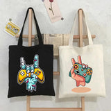 Gaming Controller Player Video Room Women Canvas Shopper Bag