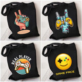 Gaming Controller Player Video Room Women Canvas Shopper Bag