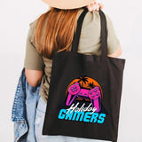 Gaming Handle Controller Player Video Room Women Canvas Shopper Bag