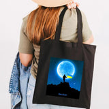 Ukraine Flag Sunflower Girl Canvas Shoulder Bag