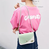 Lady Crossbody Bag PU Leather Mini Handbag
