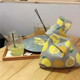 Fruit Style Portable Knot Wrist Bag Top Handle Tote Bag Purses Handbags