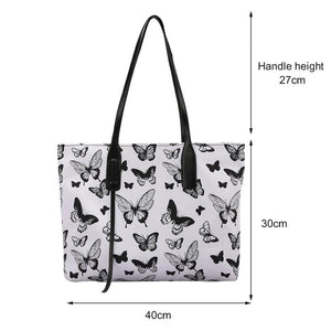 Canvas Animal Print Shoulder Bag for Women, Large Capacity Tote