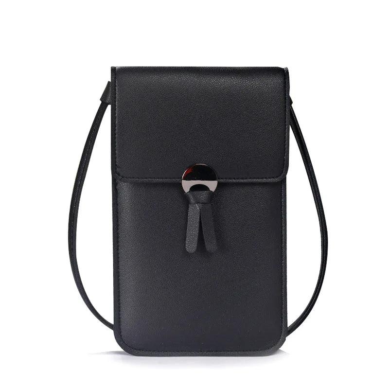 Mini Women PU Chain Messenger Bag Retro Mobile Phone Bag Shoulder Handbag