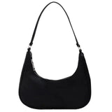 Solid Shoulder Bag Women Underarm Bag Ladies Top-handle Clutches in Beige Pink