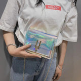 Mini Clear Chain Shoulder Bag for Women