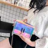 Mini Clear Chain Shoulder Bag for Women