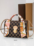 Women Small Square Messenger Bag Shoulder Crossbody Handbag