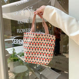 Corduroy Retro Portable Bag Art Student Mommy Bento Bag