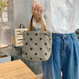 Corduroy Retro Portable Bag Art Student Mommy Bento Bag