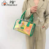 Stylish PVC Ladies Messenger Square Bag