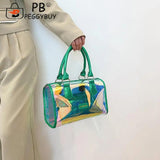 Stylish PVC Ladies Messenger Square Bag