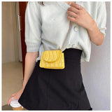 Stone Pattern Shoulder Bag Chain Shoulder Bag