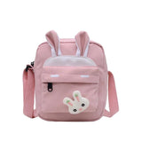 Small Square Rabbit Shoulder Bag Nylon Ladies Handbag