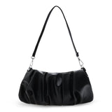 Women's Casual Leather Shoulder Bag - Brown