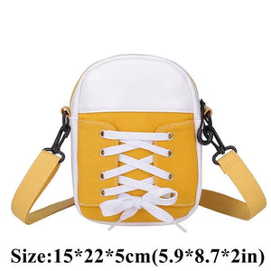 Canvas Crossbody Bag Mini Tote Purse Casual Shoulder Pouch