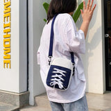 Canvas Crossbody Bag Mini Tote Purse Casual Shoulder Pouch
