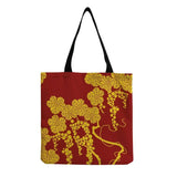 Japanese Floral Print Handbag Women's Shoulder Bag