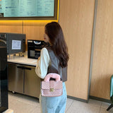 Plush Small Square Bag Mini Handbag Chain Bag Crossbody Bags