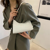 Women's Solid Underarm Handbag Single Shoulder Travel Beach Bag