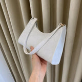 Plaid Pattern Bags Woven PU Leather Shoulder Bags for Women Handbag