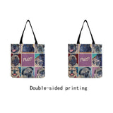 Animal Shoulder Bag Cartoon Oil Painting Dog Ladies Leisure Shopping Bag