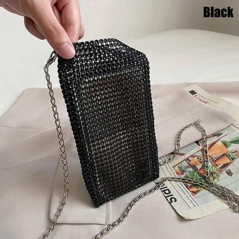 Rhinestone Crossbody Shoulder Bag Chain Mini Purse