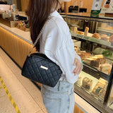 Plaid Women's Shoulder Bag PU Leather Messenger Bag