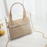 2022 Fashion PVC Jelly Bag Women Small Transparent Shoulder Handbags