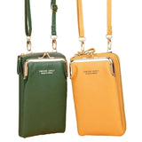 Mini Matte Leather Crossbody Bag for Women, Shoulder Messenger Bag