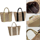 Boho Woven Handbag Large Rattan Tote Beach Travel Women Gift