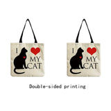 Cartoon Animal Printed Eco Reusable Handbag Shopping Tote Women