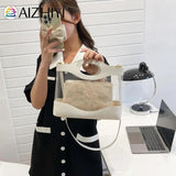 Female Two Piece Set PVC Shoulder Messenger Heart Bag