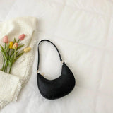 Women's PU Leather Shoulder Bag Retro Casual Handbag Glitter Sequin Clutch