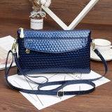 Women Shoulder Bag PU Leather Crossbody Bag Diamond Lattice Wallet Clutch