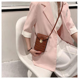 Crocodile Leather Women Handbag Clutch Purse Flap Silver Shoulder Bag