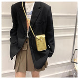 Crocodile Leather Women Handbag Clutch Purse Flap Silver Shoulder Bag